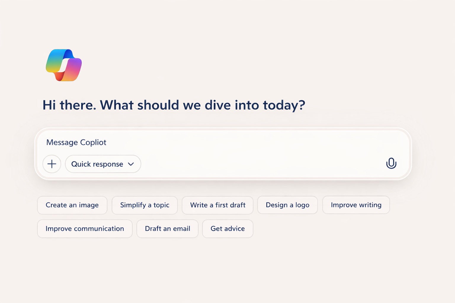 Copilot Chat interface preview
